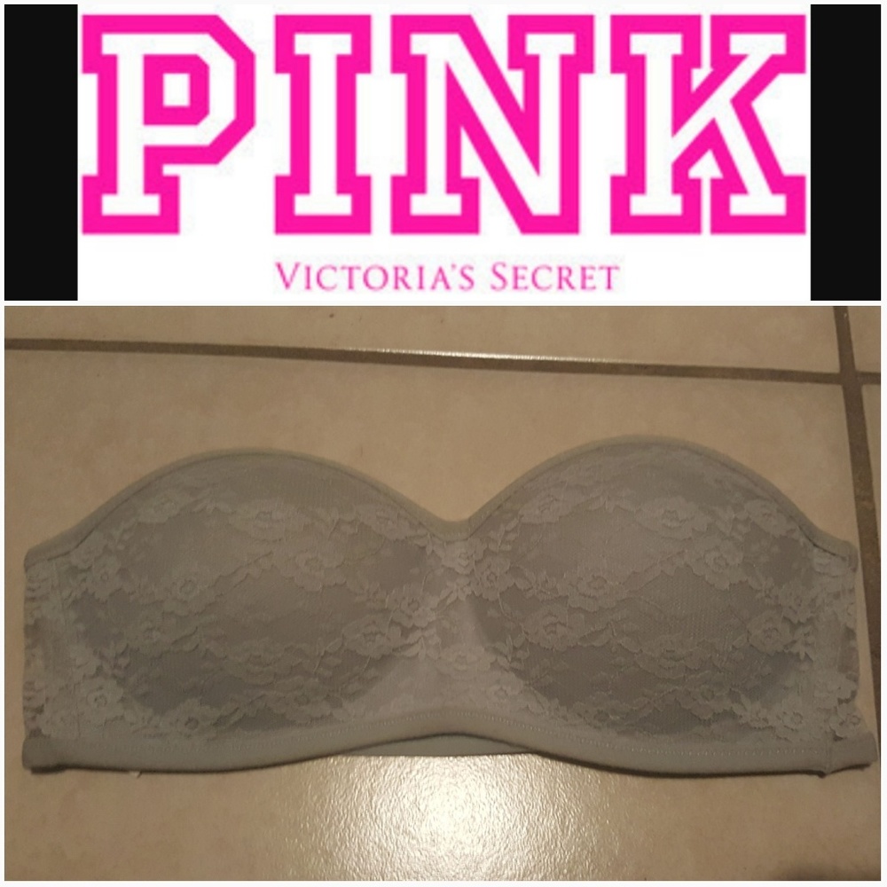 NWOT VS light blue lace bandeau